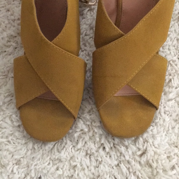 Mustard Sandal Heels - Picture 3 of 4